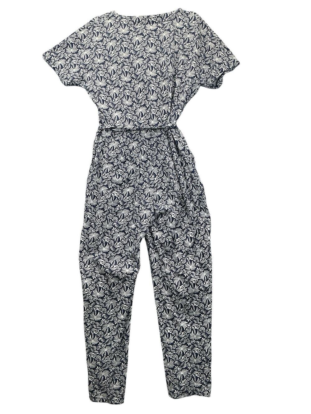 Boden Alice Floral Print V-neck Jumpsuit Women’s Size US-12R Multicolor